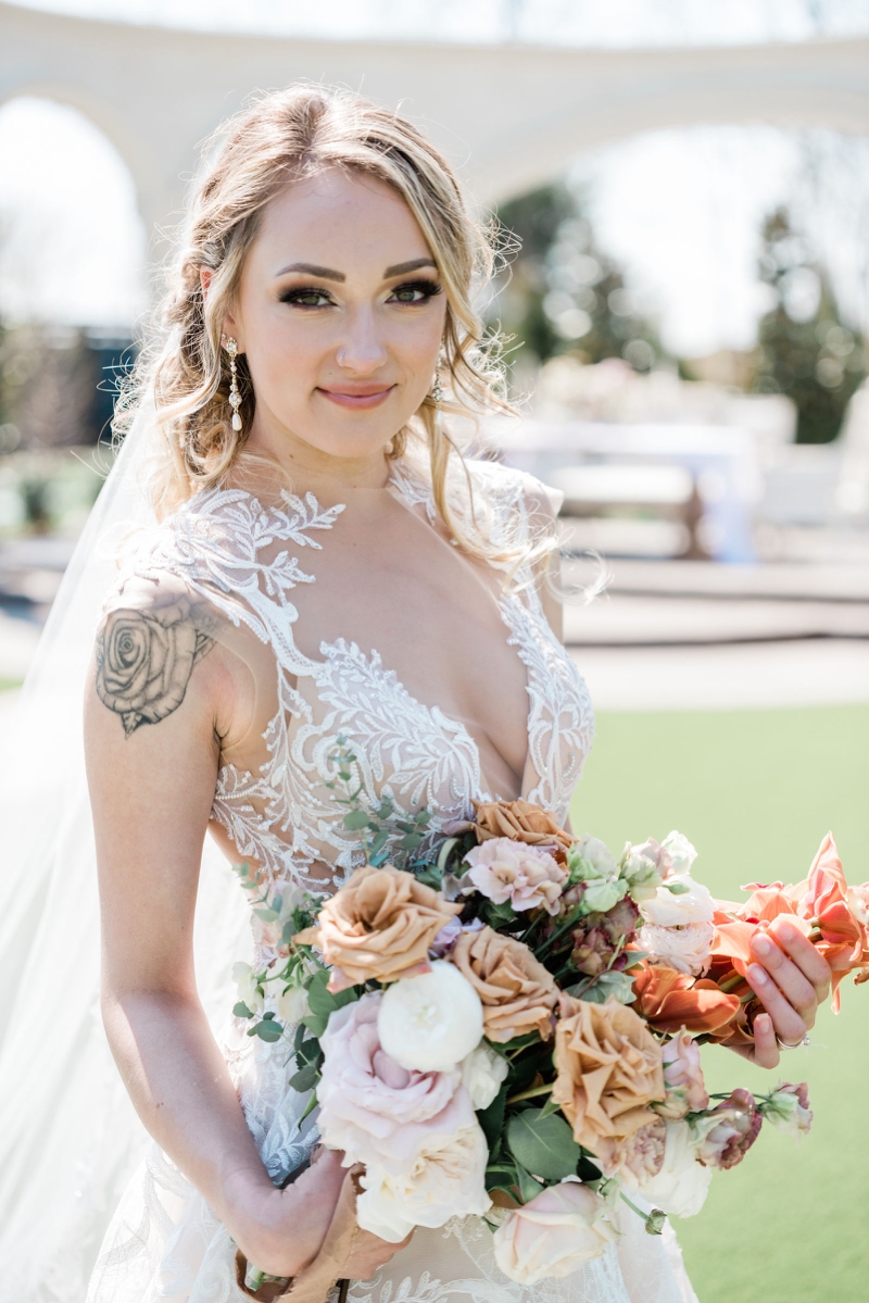 Bride in Berta Style 19-10, at her Dallas Wedding | White Orchid Photography