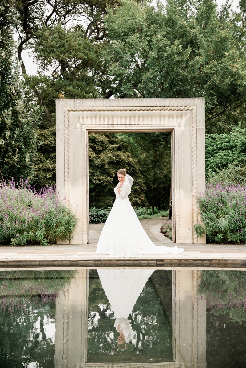 Bridal Portrait at Dallas Arboretum | White Orchid Photography