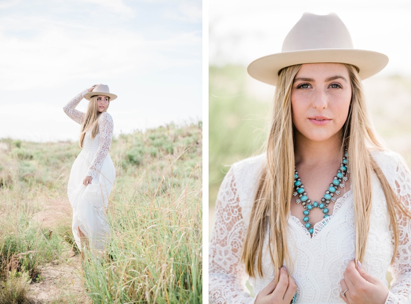 Bohemian Bridal Portraits | White Orchid Photography