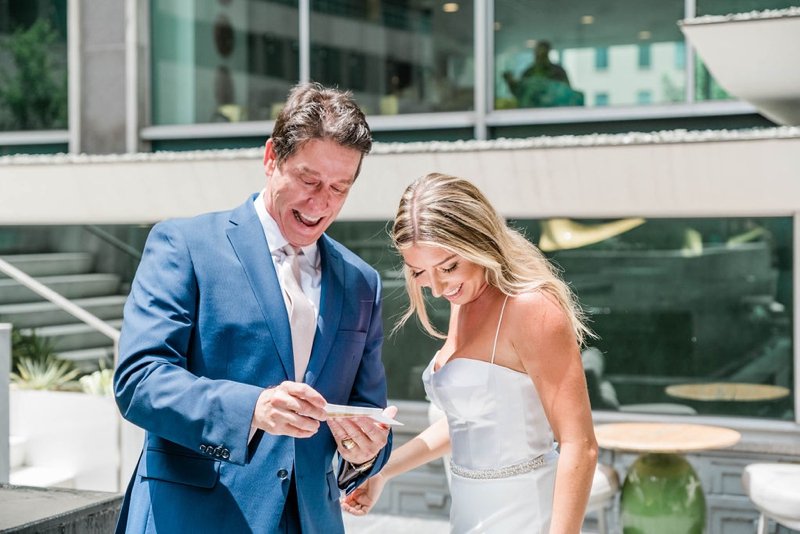 Why you should do a first look with dad | White Orchid Photography - Dallas Wedding Photographer