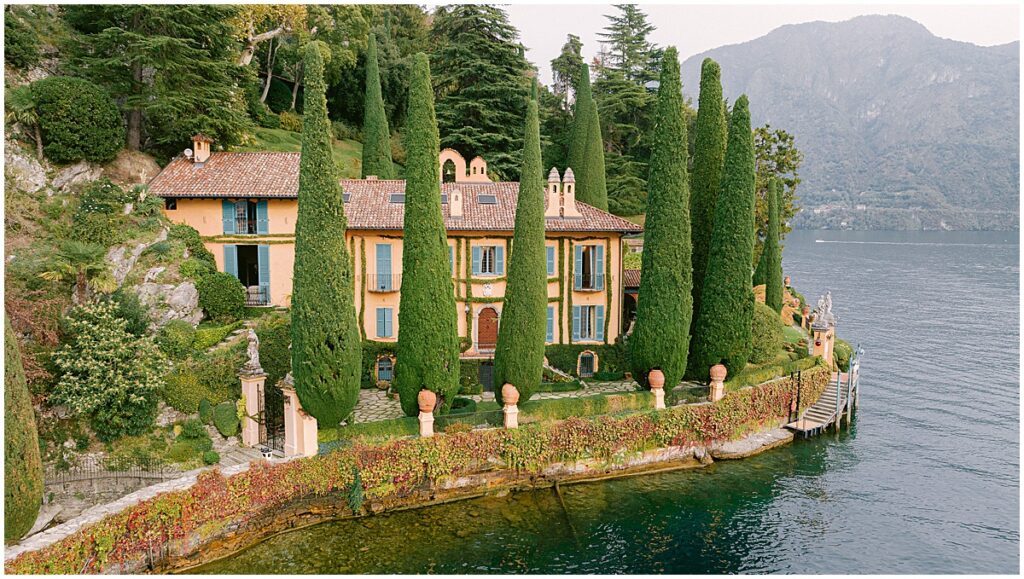 Villa La Cassinella on the shore of Lake Como, Italy